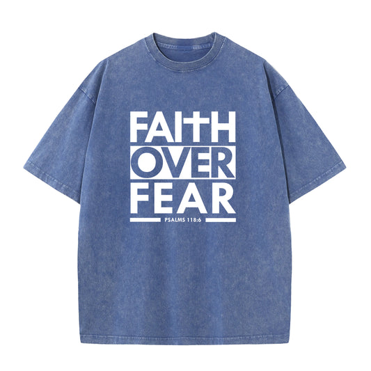 Vintage Faith Over Fear - Redeemed Prints